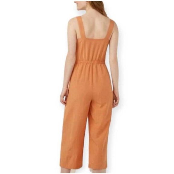 LC LAUREN CONRAD PEACH/ORANGE JUMPSUIT SZ.S EUC. - Picture 2 of 9
